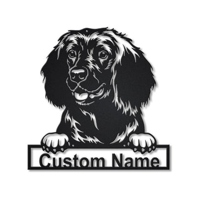 Personalized American Water Spaniel Dog Metal Sign Art Custom American Water Spaniel Metal Sign Dog Gift Animal Funny Birthday Gift