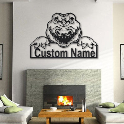 Personalized Alligator Metal Sign WITH LED/WITHOUT LED Lights Custom Alligator Metal Sign Birthday Gift Alligator Sign