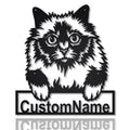 Personalized Holy Burma Cat Metal Sign Art Custom Holy Burma Cat Metal Sign Father's Day Gift Pets Gift Birthday Gift