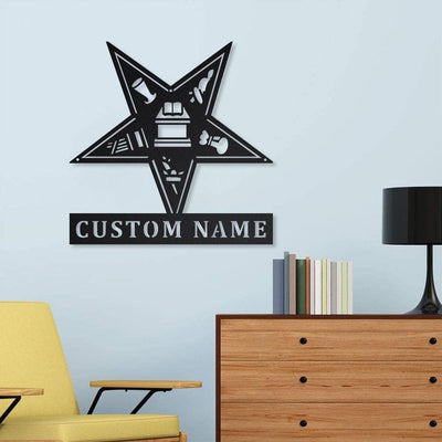 Order of the Eastern Star Masonic Metal Wall Decor Metal Mason Sign Farmhouse Decor Housewarming Outdoor Metal Sign