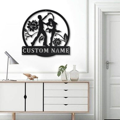 Personalized Salsa Dance Metal Sign WITH LED/WITHOUT LED Lights Custom Salsa Dance Metal Sign Hobbie Gifts Birthday Gift Salsa Dance Sign