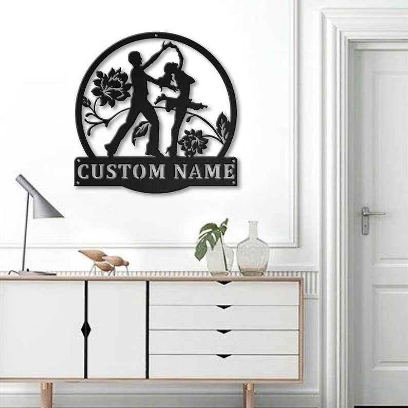 Personalized Salsa Dance Metal Sign WITH LED/WITHOUT LED Lights Custom Salsa Dance Metal Sign Hobbie Gifts Birthday Gift Salsa Dance Sign