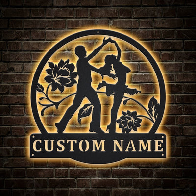 Personalized Salsa Dance Metal Sign WITH LED/WITHOUT LED Lights Custom Salsa Dance Metal Sign Hobbie Gifts Birthday Gift Salsa Dance Sign