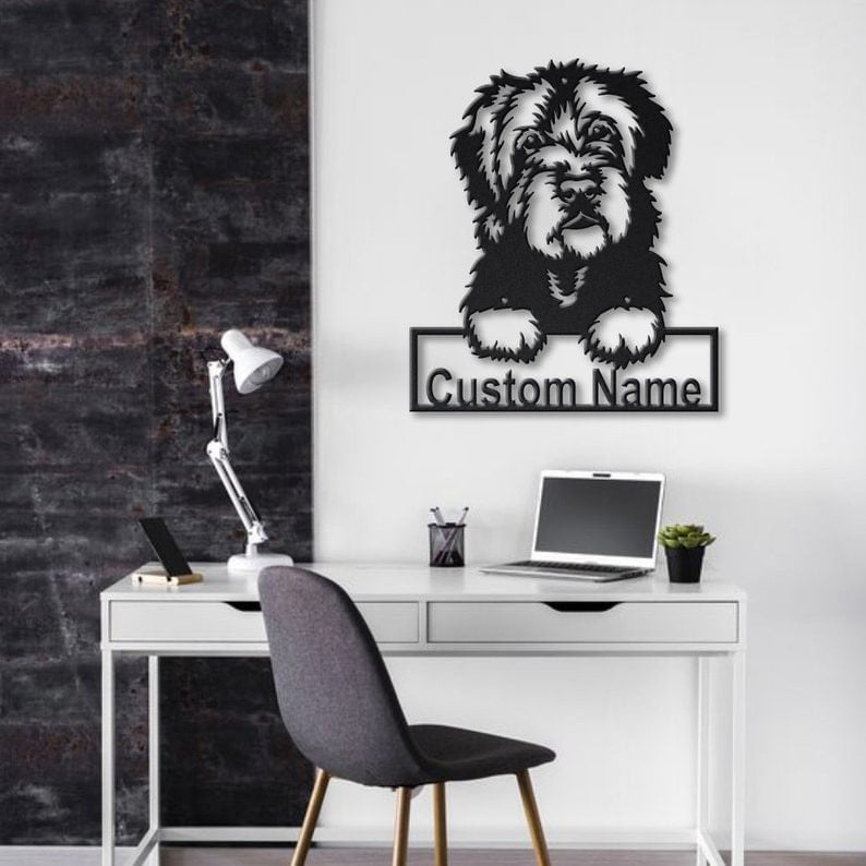 Personalized Portuguese Water Dog Metal Sign Art Custom Portuguese Water Dog Metal Sign Dog Gift Animal Funny Birthday Gift
