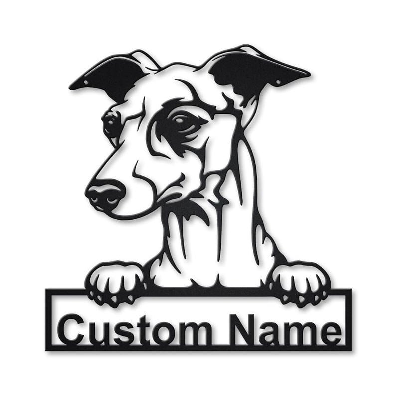 Personalized Italian Grayhound Dog Metal Sign WITH LED/WITHOUT LED Lights Custom Italian Grayhound Dog Sign Birthday Gift Italian Grayhound Sign