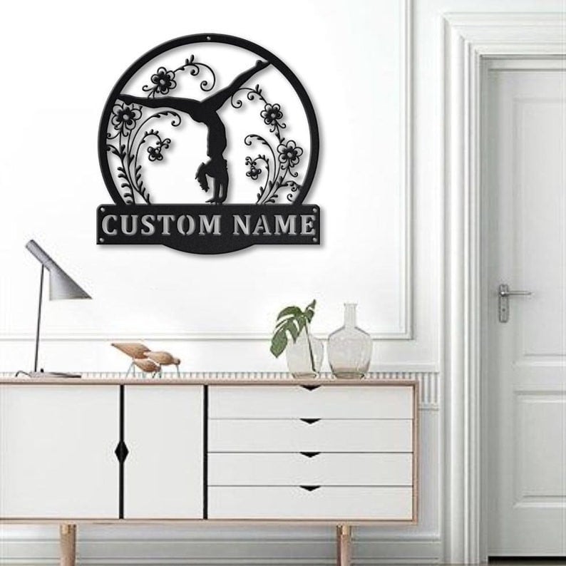 Personalized Tumbling Metal Sign WITH LED/WITHOUT LED Lights Custom Tumbling Sign Birthday Gift Tumbling Sign Sport Sign