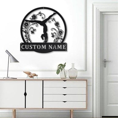 Personalized Tumbling Metal Sign WITH LED/WITHOUT LED Lights Custom Tumbling Sign Birthday Gift Tumbling Sign Sport Sign