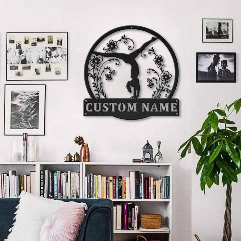 Personalized Tumbling Metal Sign WITH LED/WITHOUT LED Lights Custom Tumbling Sign Birthday Gift Tumbling Sign Sport Sign