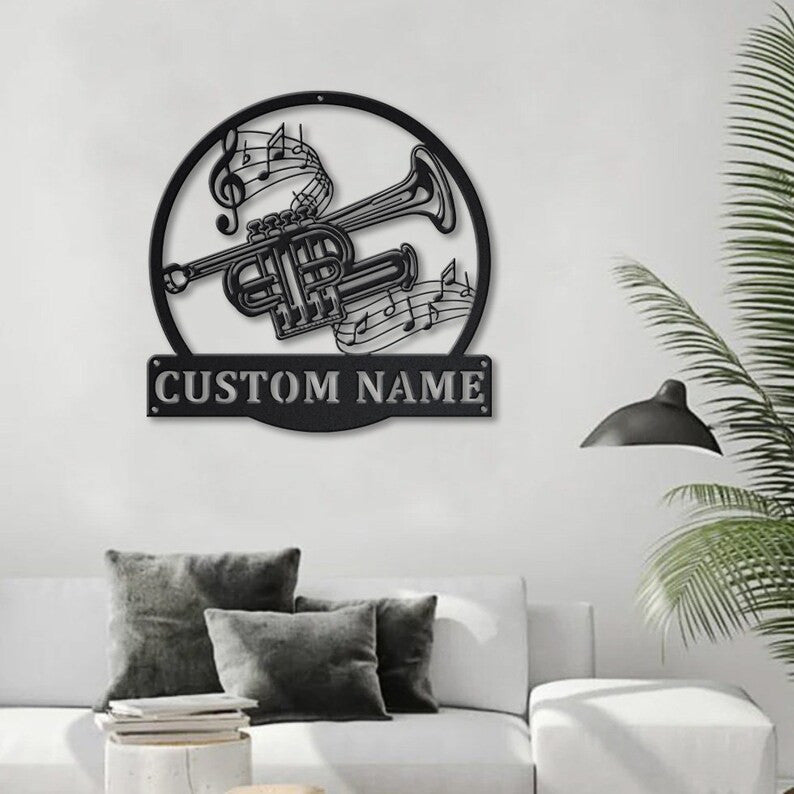 Personalized Piccolo Monogram Metal Sign WITH LED/WITHOUT LED Lights Custom Piccolo Metal Sign Hobbie Gifts Birthday Gift Musical Instrument