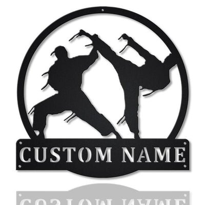 Personalized Brazilian Jiu Jitsu Monogram Metal Sign Art v6 Custom Jiu Jitsu Metal Sign Hobbie Gifts Sport Gift Birthday Gift