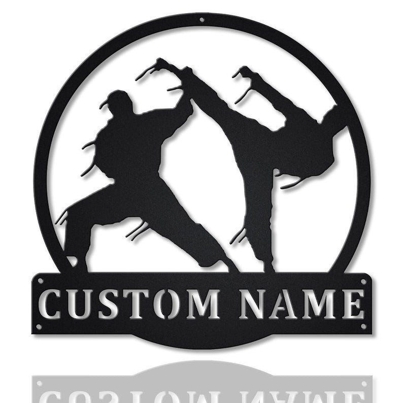 Personalized Brazilian Jiu Jitsu Monogram Metal Sign Art v6 Custom Jiu Jitsu Metal Sign Hobbie Gifts Sport Gift Birthday Gift