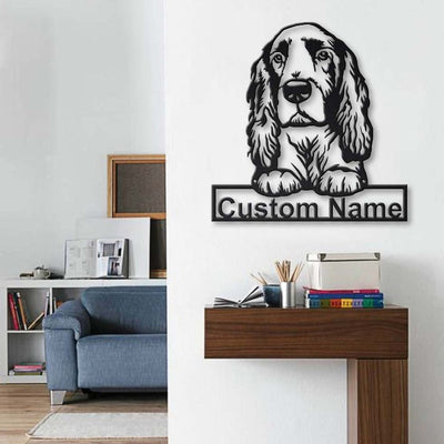 Personalized Field Spaniel Dog Metal Sign WITH LED/WITHOUT LED Lights Custom Field Spaniel Sign Birthday Gift Field Spaniel Dog Sign