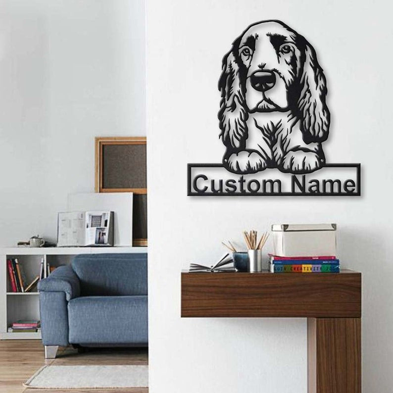 Personalized Field Spaniel Dog Metal Sign WITH LED/WITHOUT LED Lights Custom Field Spaniel Sign Birthday Gift Field Spaniel Dog Sign