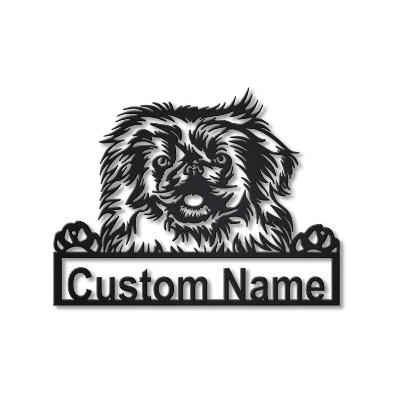 Personalized Pekingese Dog Metal Sign Art Custom Pekingese Dog Metal Sign Dog Gift Birthday Gift Animal Funny