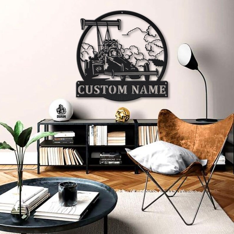 Personalized Top Fuel Dragster Metal Sign WITH LED/WITHOUT LED Lights Custom Top Fuel Dragster Metal Sign Birthday Gift Top Fuel Dragster Gift