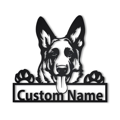 Personalized German Shepherd Dog Metal Sign WITH LED/WITHOUT LED Lights Custom German Shepherd Metal Sign Hobbie Gifts Birthday Gift Dog Sign
