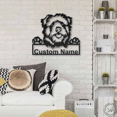 Personalized Norfolk Norwich Terrier Dog Metal Sign Art Custom Norfolk Norwich Terrier Metal Sign Animal Funny Father's Day Gift