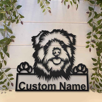 Personalized Norfolk Norwich Terrier Dog Metal Sign Art Custom Norfolk Norwich Terrier Metal Sign Animal Funny Father's Day Gift