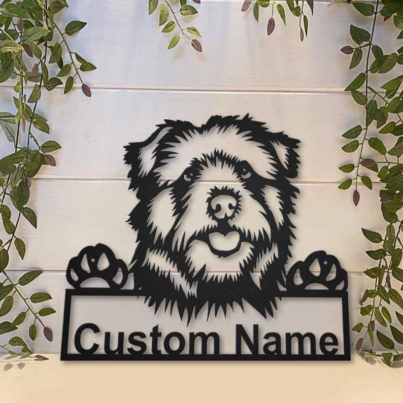 Personalized Norfolk Norwich Terrier Dog Metal Sign Art Custom Norfolk Norwich Terrier Metal Sign Animal Funny Father's Day Gift