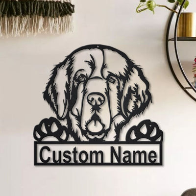 Personalized Clumber Spaniel Dog Metal Sign Art Custom Clumber Spaniel Dog Metal Sign Animal Funny Father's Day Gift Pet Gift