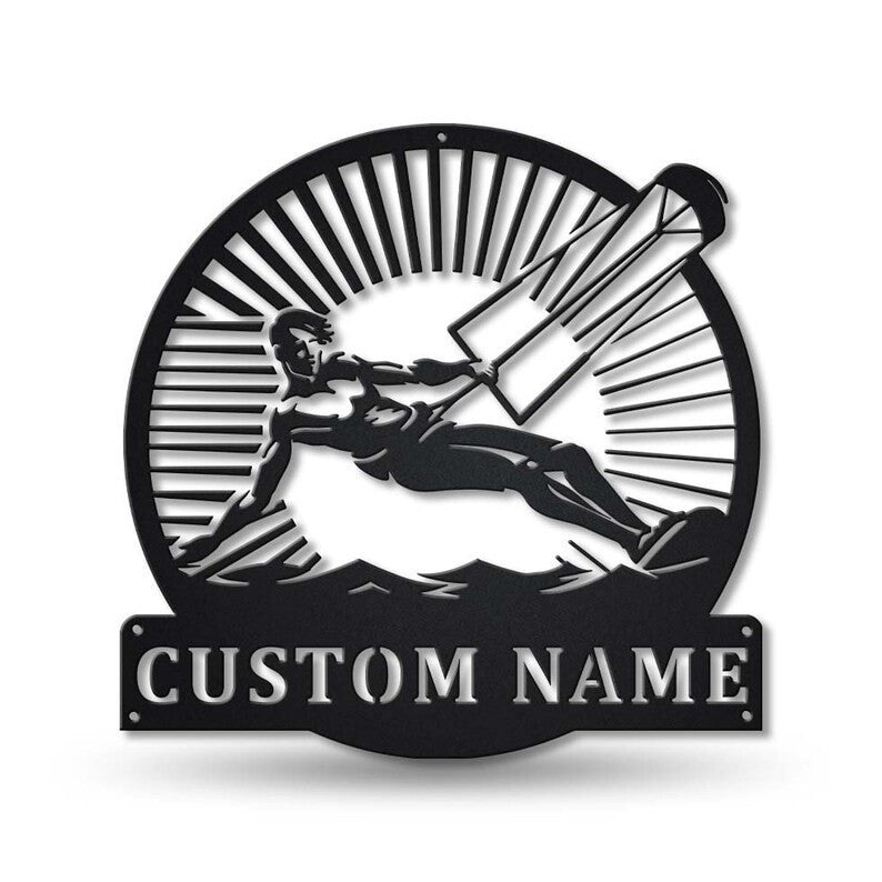 Personalized Kitesurfing Sport Metal Sign WITH LED/WITHOUT LED Lights Custom Kitesurfing Sign Birthday Gift Kitesurfing Sign Sport Sign
