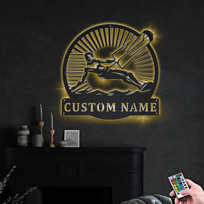 Personalized Kitesurfing Sport Metal Sign WITH LED/WITHOUT LED Lights Custom Kitesurfing Sign Birthday Gift Kitesurfing Sign Sport Sign