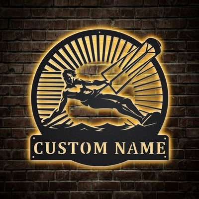 Personalized Kitesurfing Sport Metal Sign WITH LED/WITHOUT LED Lights Custom Kitesurfing Sign Birthday Gift Kitesurfing Sign Sport Sign