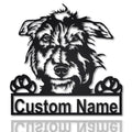Personalized Scottish Deerhound Dog Metal Sign Art Custom Scottish Deerhound Dog Metal Sign Dog Gift Animal Funny Birthday Gift