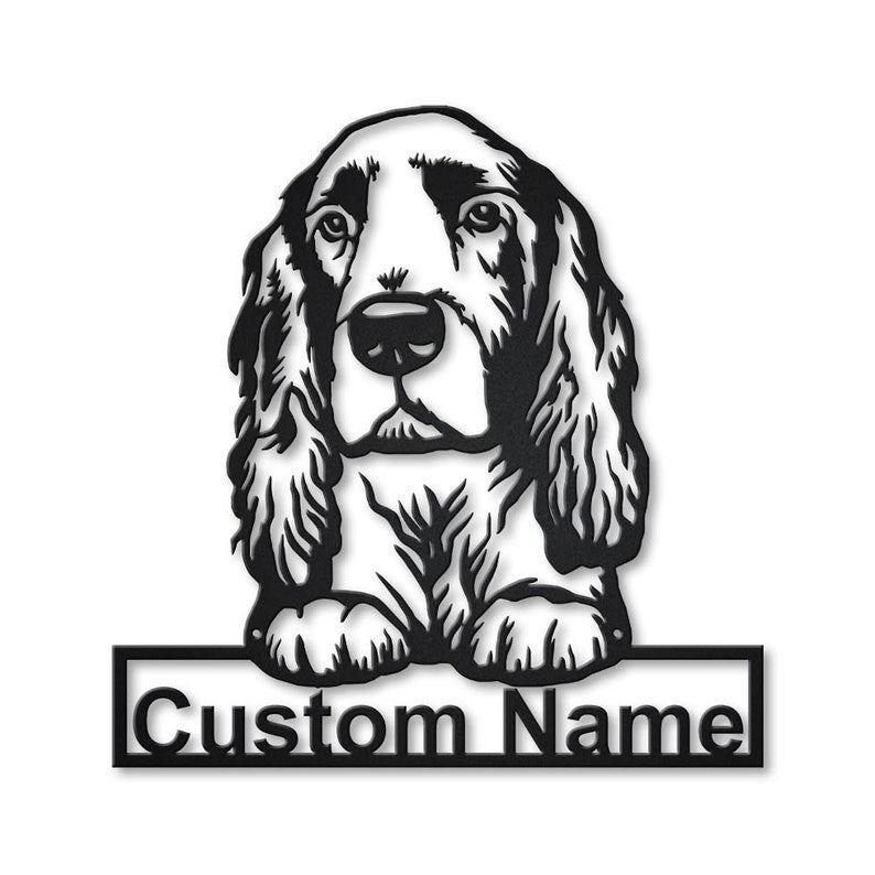 Personalized Field Spaniel Dog Metal Sign Art Custom Field Spaniel Dog Metal Sign Dog Gift Birthday Gift Animal Funny