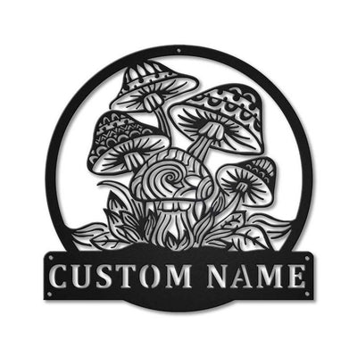 Personalized Mushrooms Metal Sign WITH LED/WITHOUT LED Lights Custom Mushrooms Metal Sign Birthday Gift Mushrooms Sign Hobbie Gift