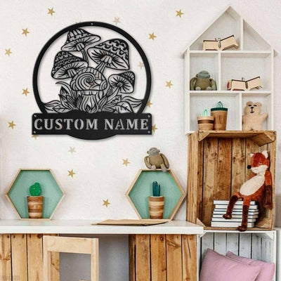 Personalized Mushrooms Metal Sign WITH LED/WITHOUT LED Lights Custom Mushrooms Metal Sign Birthday Gift Mushrooms Sign Hobbie Gift