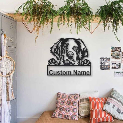 Personalized Brittany Spaniel Dog Metal Sign Art Custom Brittany Spaniel Dog Metal Sign Dog Gift Birthday Gift Animal Funny