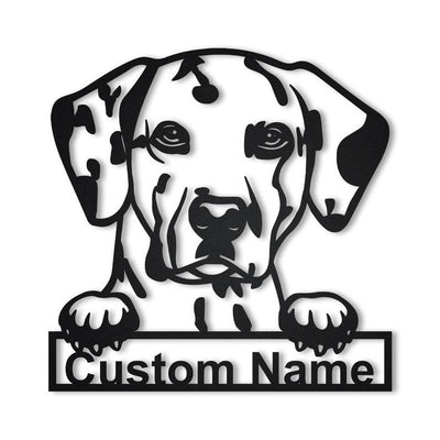 Personalized Dalmatian Dog Metal Sign WITH LED/WITHOUT LED Lights Custom Dalmatian Dog Metal Sign Birthday Gift Dalmatian Sign Animals Gift