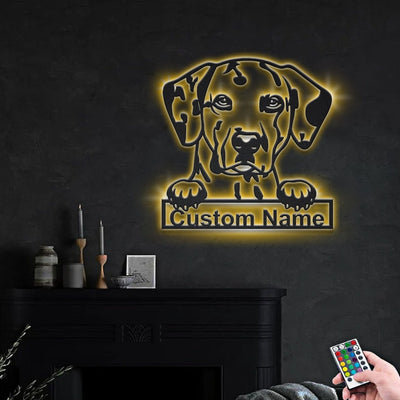 Personalized Dalmatian Dog Metal Sign WITH LED/WITHOUT LED Lights Custom Dalmatian Dog Metal Sign Birthday Gift Dalmatian Sign Animals Gift