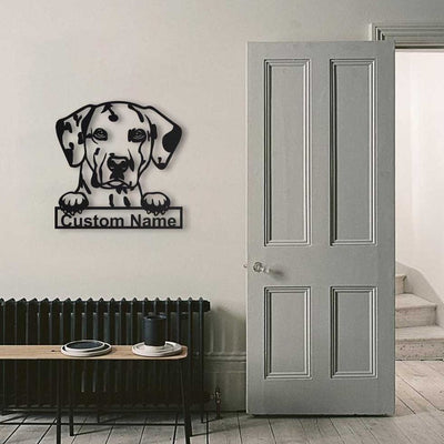 Personalized Dalmatian Dog Metal Sign WITH LED/WITHOUT LED Lights Custom Dalmatian Dog Metal Sign Birthday Gift Dalmatian Sign Animals Gift
