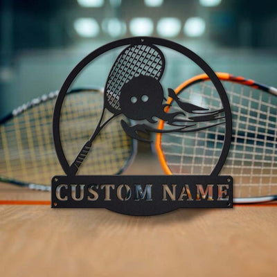 Personalized Squash Sport Metal Sign WITH LED/WITHOUT LED Lights Custom Squash Sport Metal Sign Birthday Gift Squash Sport Sign