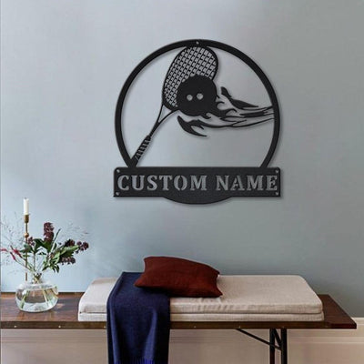 Personalized Squash Sport Metal Sign WITH LED/WITHOUT LED Lights Custom Squash Sport Metal Sign Birthday Gift Squash Sport Sign