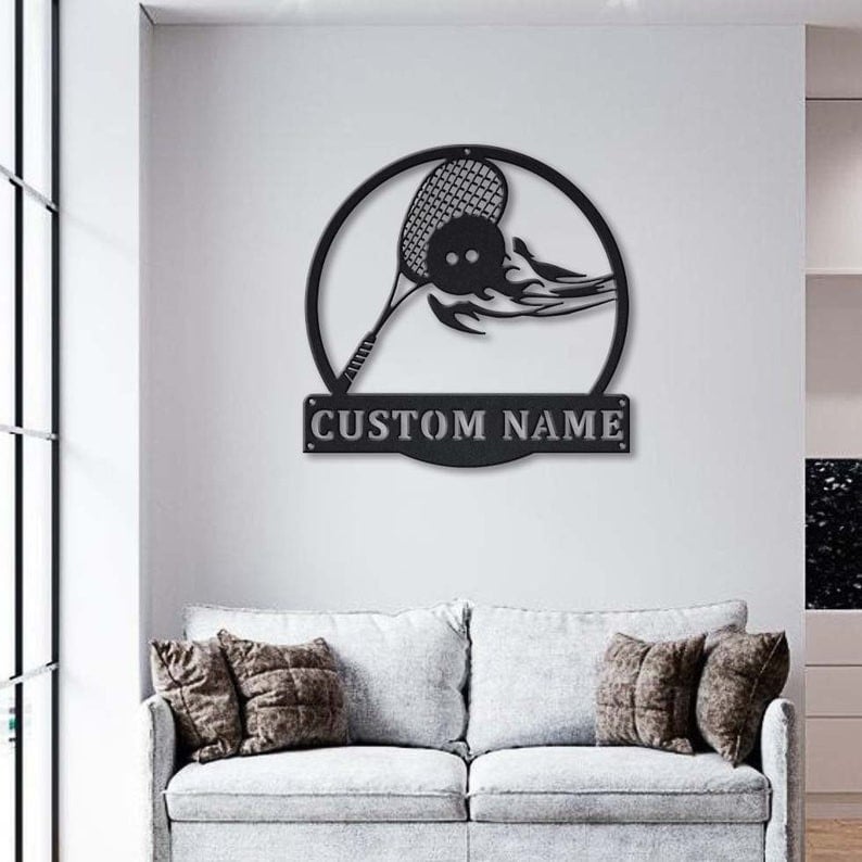 Personalized Squash Sport Metal Sign WITH LED/WITHOUT LED Lights Custom Squash Sport Metal Sign Birthday Gift Squash Sport Sign