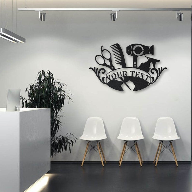 Personalized Hairstylist Beauty Salon Metal Sign WITH LED/WITHOUT LED Lights Custom Beauty Salon Metal Sign Birthday Gift Beauty Salon Sign