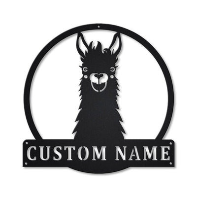 Personalized llama Animal Metal Sign WITH LED/WITHOUT LED Lights Custom llama Animal Metal Sign Birthday Gift llama Animal Sign