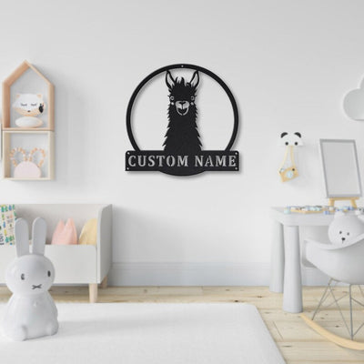 Personalized llama Animal Metal Sign WITH LED/WITHOUT LED Lights Custom llama Animal Metal Sign Birthday Gift llama Animal Sign