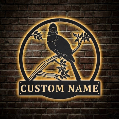 Personalized Turaco Birds Metal Sign WITH LED/WITHOUT LED Lights Custom Turaco Birds Metal Sign Birthday Gift Turaco Birds Gift