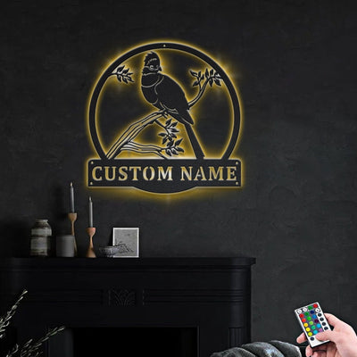 Personalized Turaco Birds Metal Sign WITH LED/WITHOUT LED Lights Custom Turaco Birds Metal Sign Birthday Gift Turaco Birds Gift