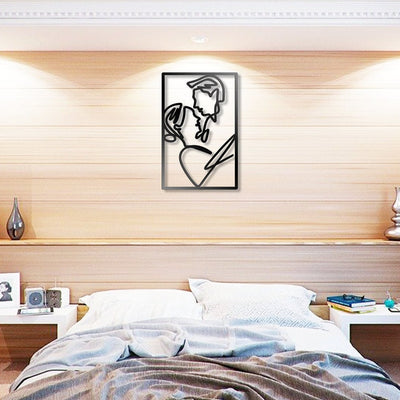 Couple Love Metal Wall Art WITH LED/WITHOUT LED Lights Anniversary Gifts Gifts For Him And Her