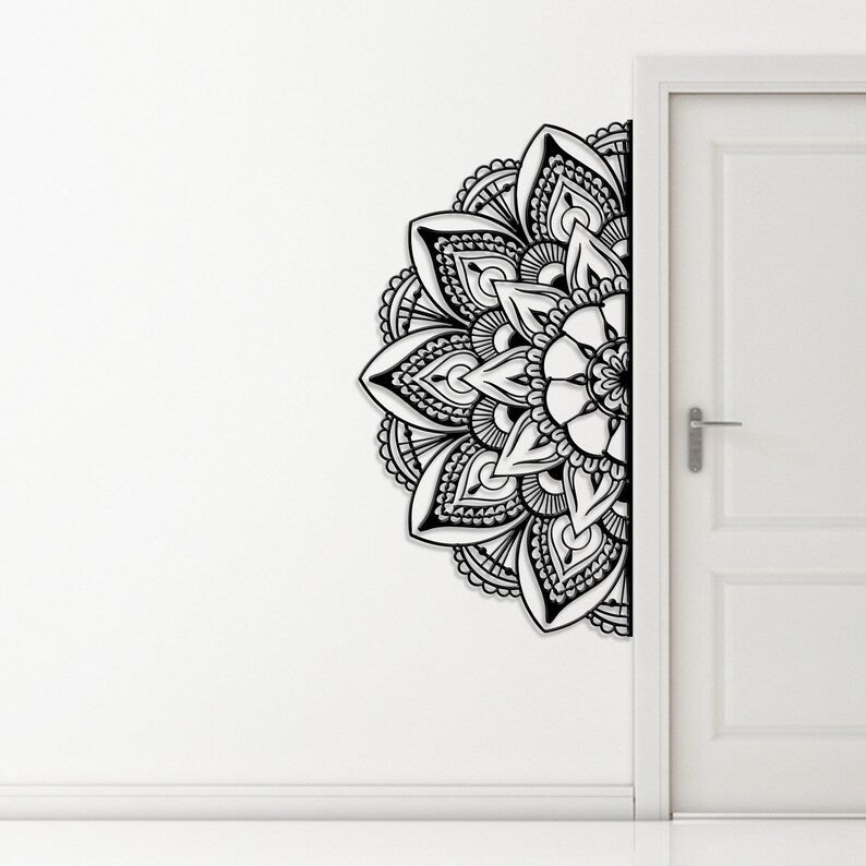 Mandala Metal Sign WITH LED/WITHOUT LEDs Namaste Bohemian Wall Art Metal Wall Art House Decor Spiritual Wall Art Yoga Gifts Large Decor