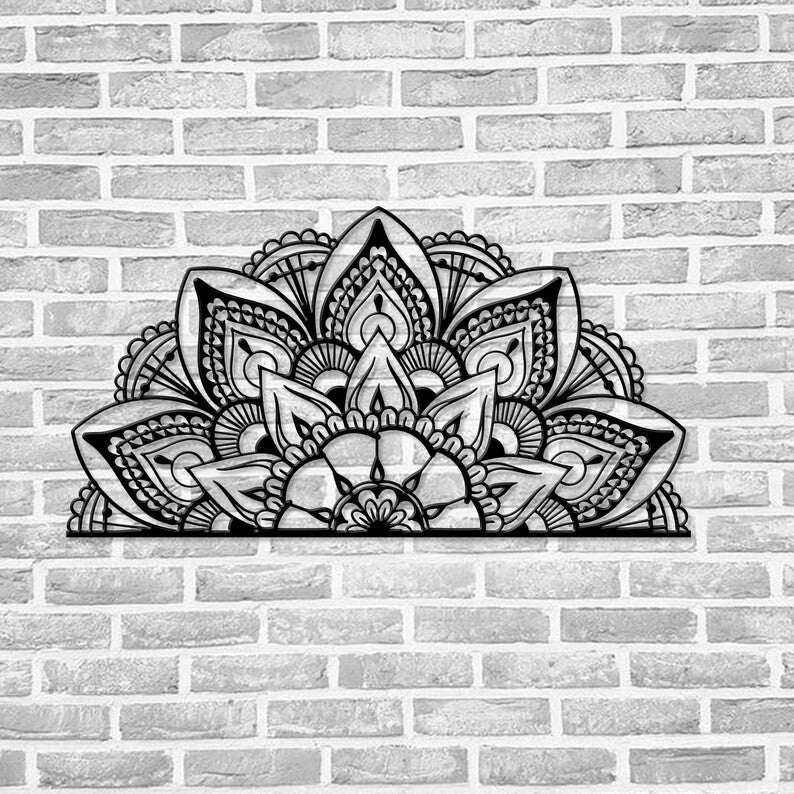 Mandala Metal Sign WITH LED/WITHOUT LEDs Namaste Bohemian Wall Art Metal Wall Art House Decor Spiritual Wall Art Yoga Gifts Large Decor