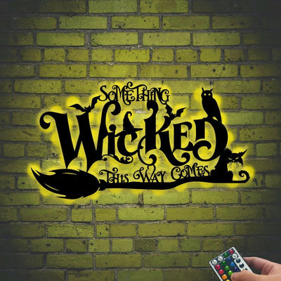 Personalized Halloween Metal Wall Art WITH LED/WITHOUT LEDs, Funny Halloween Sign, Happy Halloween, Halloween Decor, Gift For Family Member, Friends