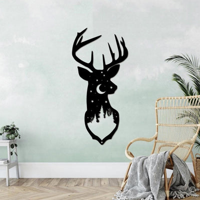 Deer Metal Sign, Buck deer wall hanging, Deer Hunting Wall Art, Deer Home Decor, Deer Head, Hunting Sign, Deer, Hunting, Metal Sign