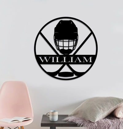 Personalized Hockey Metal Sign Metal Wall Gift For Hockey Player Best Gift Ever Wall Decor Sign For House Ice Hockey Lover