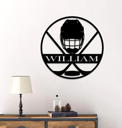Personalized Hockey Metal Sign Metal Wall Gift For Hockey Player Best Gift Ever Wall Decor Sign For House Ice Hockey Lover